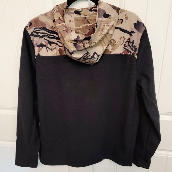Under Armour Men's Sz Large Specialist Grid ½ Half Zip Hoodie Black/Camo NWT $90 - Picture 10 of 14